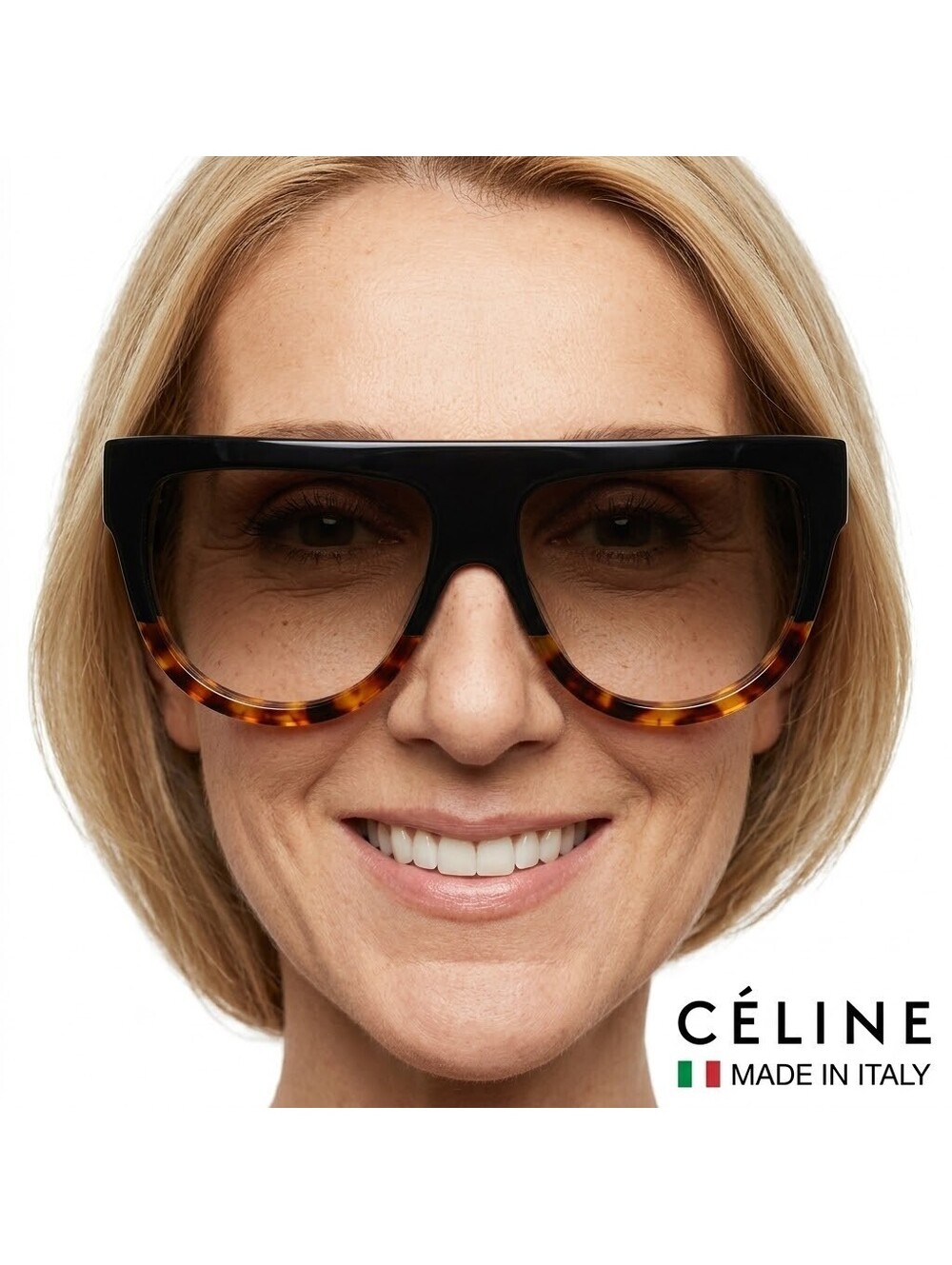 Celine Shadow Sunglasses Oversized Tortoise CL 41026/S FU55I